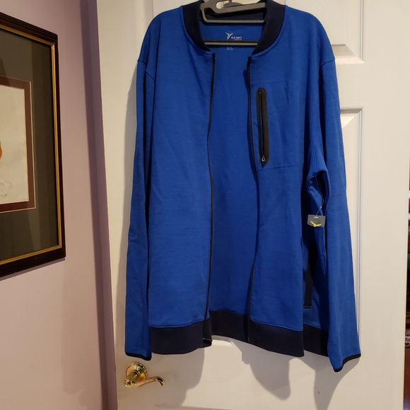 Old Navy Active Go Dry zip up Jacket New size XXL Blue and Black. - Picture 4 of 5